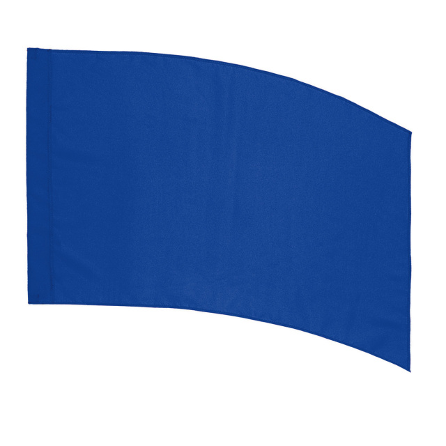Poly  Silk Flag  Curverd Rectangle BLUE